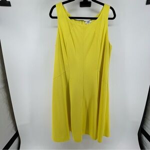 Woman’s Cato Bright Yellow Sleeveless Dress 18/20W